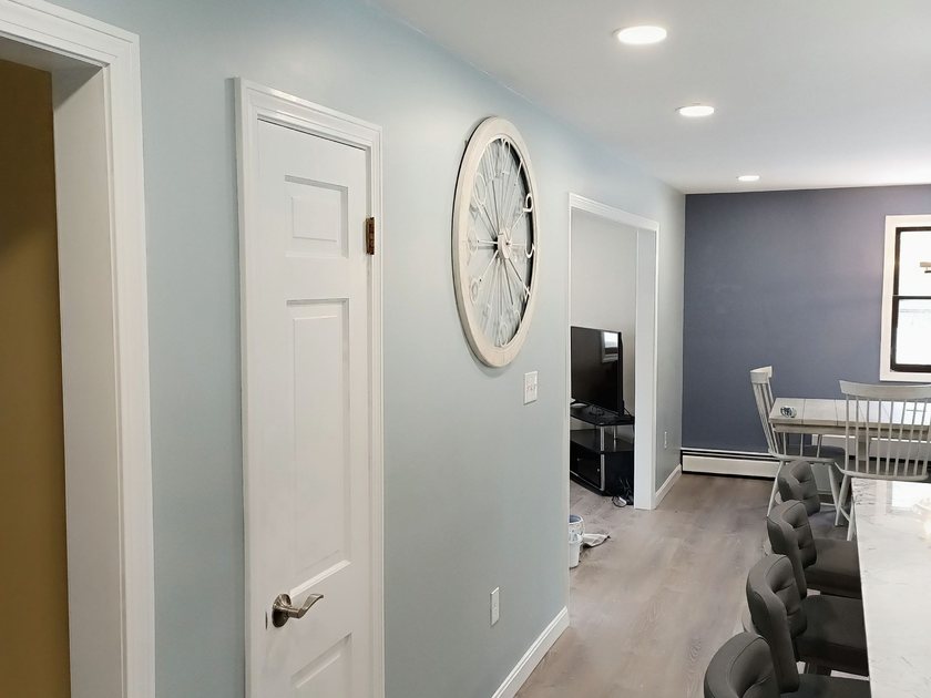 Interior hallway repaint